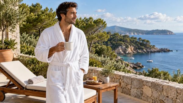 Découvrez le peignoir éponge pour homme : luxe et confort ultime